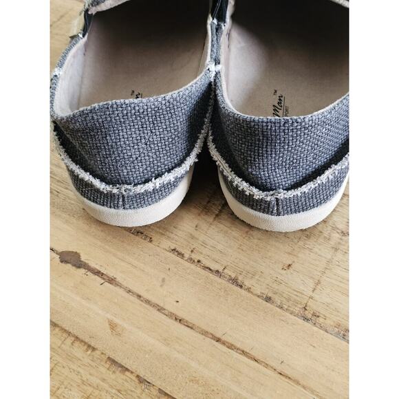 Gecko Man Mens 11 Wide Gray Casual Comfort Slip On Slide Loafer Deck Shoes - Picture 7 of 9